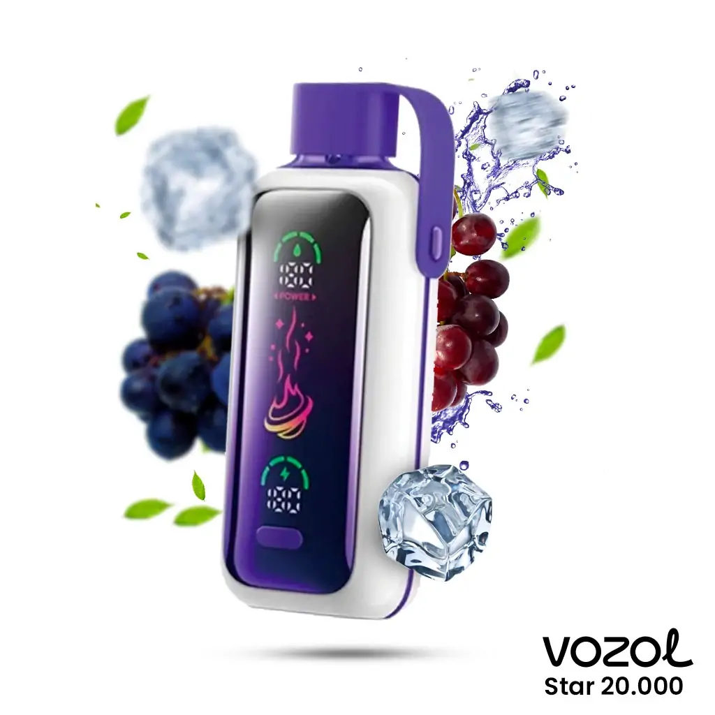 Vozol Star 20000 Grape İce - Görsel 1