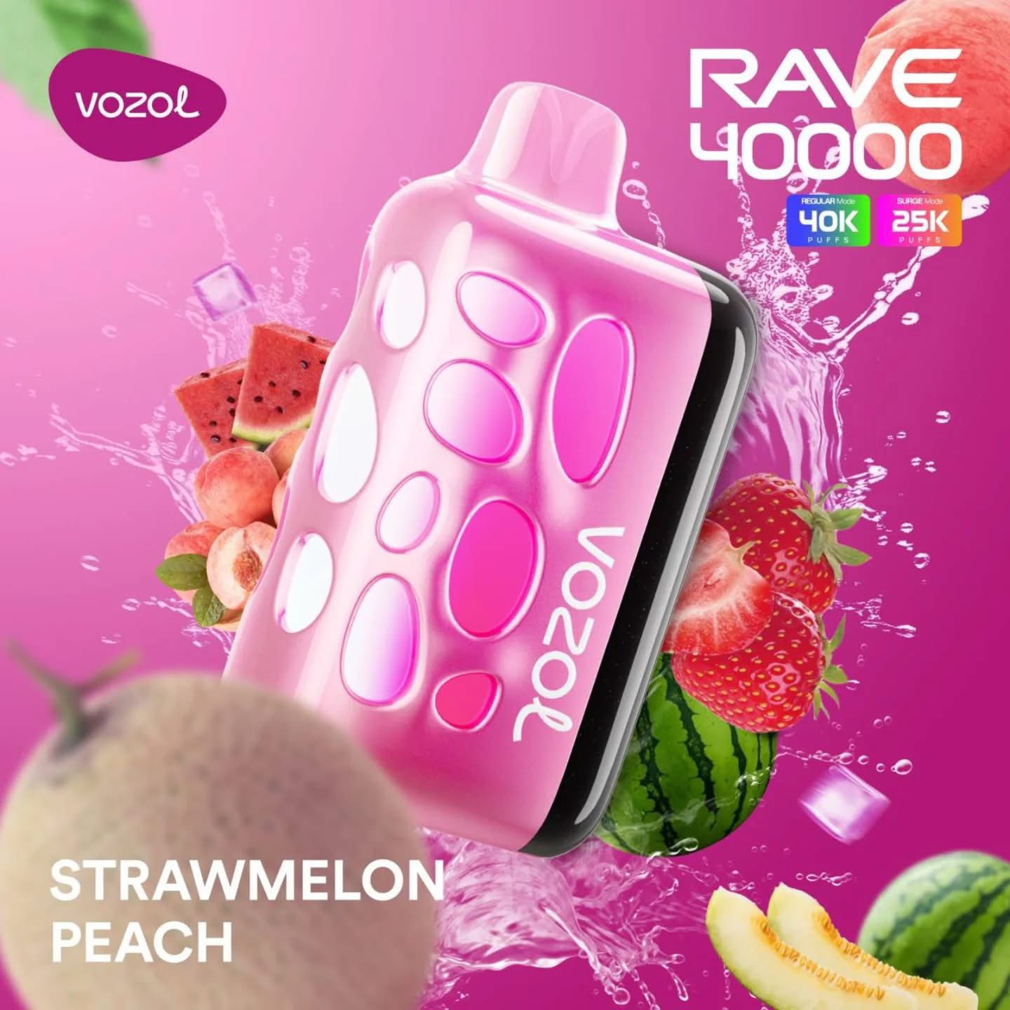 vozol-rave-40000-strawmelon-peach Vozol Rave 40000 Strawmelon Peach