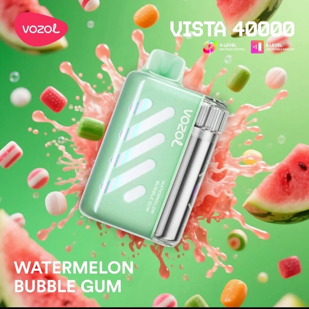 Vozol-Vista-40K-watermelon-bbg Vozol Vista 40000 Watermelon Bubble Gum